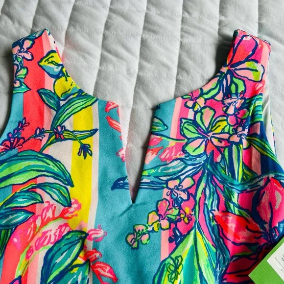 Lilly Pulitzer Vibrant Floral Tank Top Dress - Picture 6 of 9